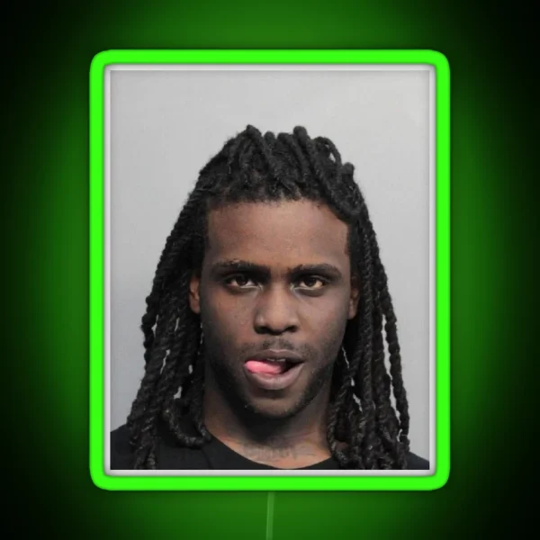 Chief Keef Mugshot RGB Neon Sign