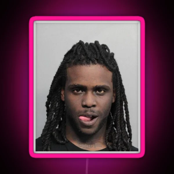 Chief Keef Mugshot RGB Neon Sign