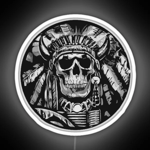 Chief Tactical Skull RGB Neon Sign