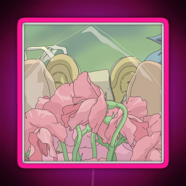 Chihiro Flowers RGB Neon Sign