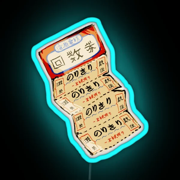 Chihiro S Train Tickets RGB Neon Sign