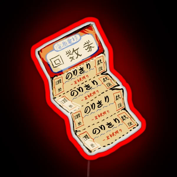 Chihiro S Train Tickets RGB Neon Sign