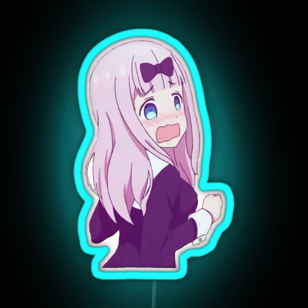 Chika Embarrassed Design RGB Neon Sign