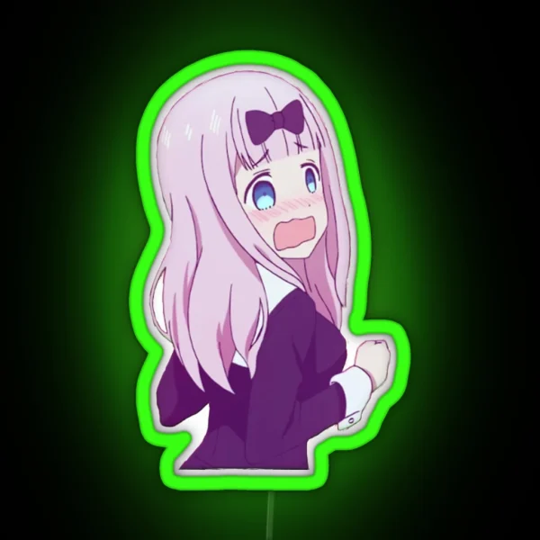 Chika Embarrassed Design RGB Neon Sign