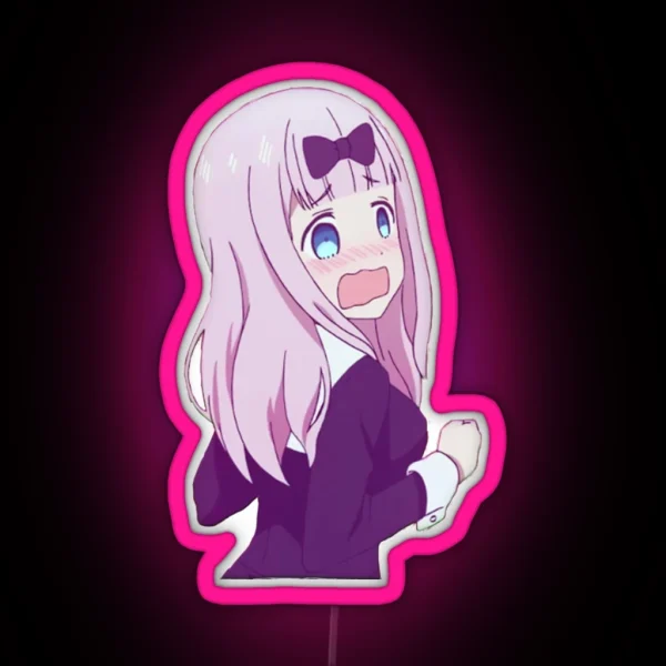 Chika Embarrassed Design RGB Neon Sign