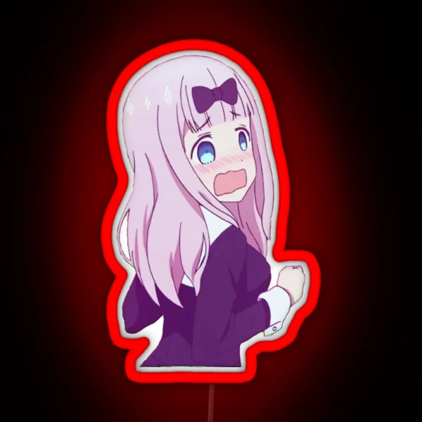 Chika Embarrassed Design RGB Neon Sign
