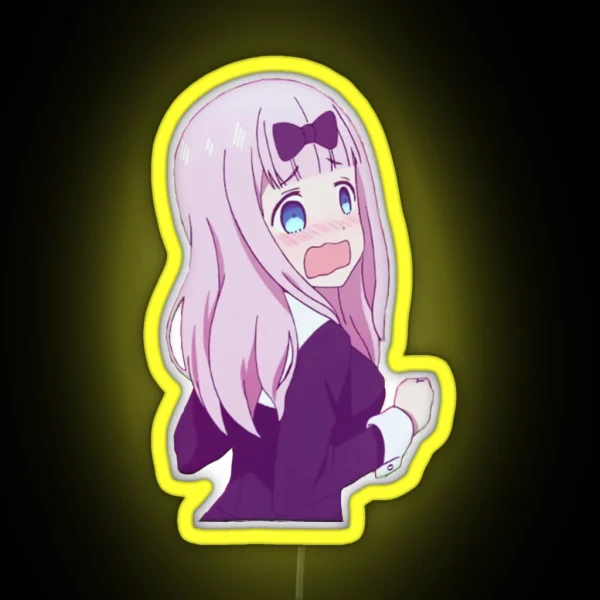 Chika Embarrassed Design RGB Neon Sign