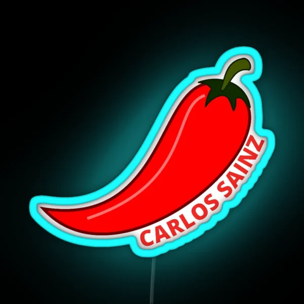 Chili Carlos Sainz RGB Neon Sign