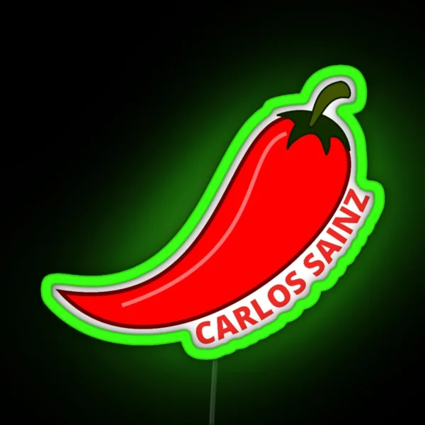 Chili Carlos Sainz RGB Neon Sign