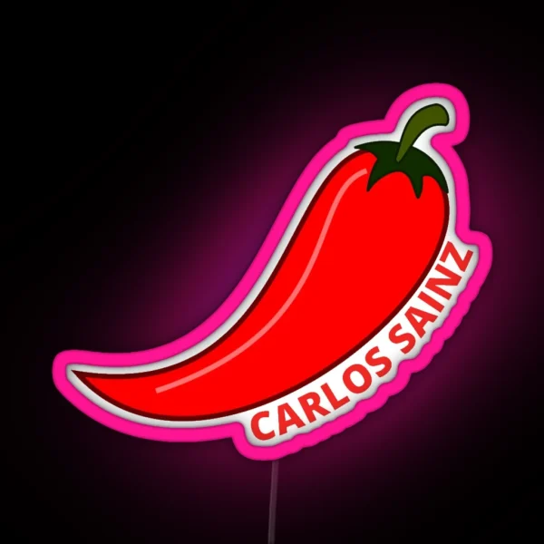 Chili Carlos Sainz RGB Neon Sign
