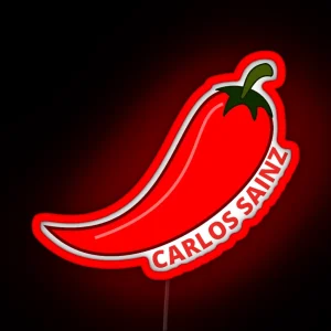 Chili Carlos Sainz RGB Neon Sign