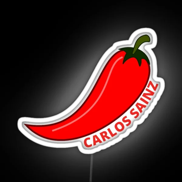 Chili Carlos Sainz RGB Neon Sign