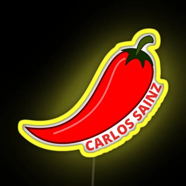 Chili Carlos Sainz RGB Neon Sign