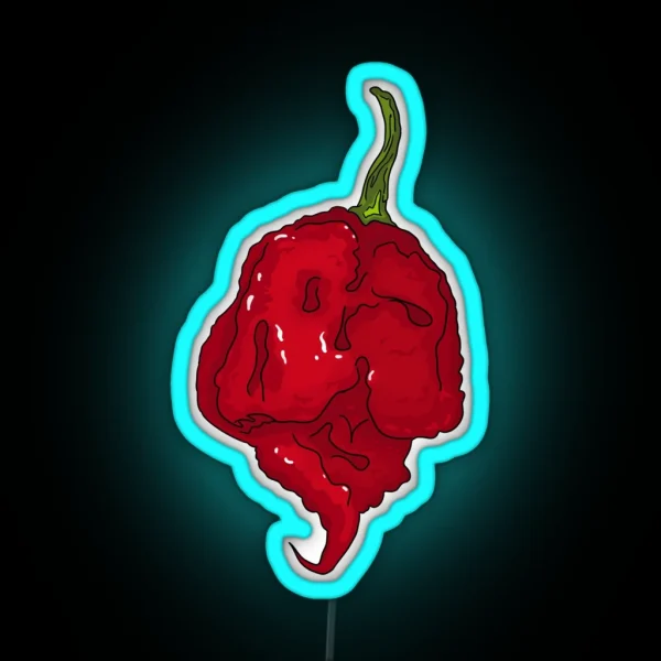 Chili Pepper Carolina Reaper RGB Neon Sign