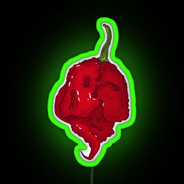 Chili Pepper Carolina Reaper RGB Neon Sign