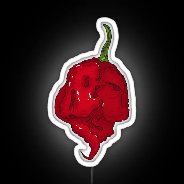 Chili Pepper Carolina Reaper RGB Neon Sign