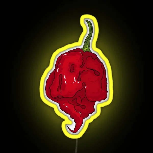 Chili Pepper Carolina Reaper RGB Neon Sign