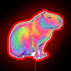 Chill Capybara RGB Neon Sign