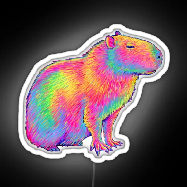 Chill Capybara RGB Neon Sign