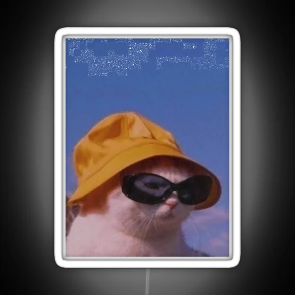 Chill Cat Iphone Case RGB Neon Sign