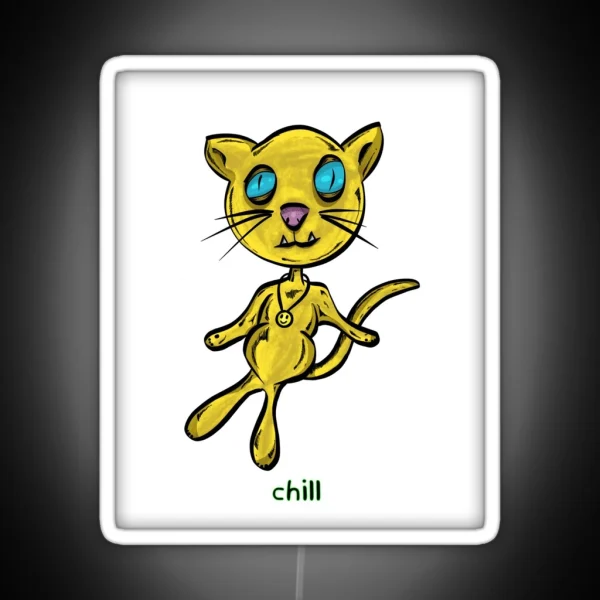 Chill Cat RGB Neon Sign