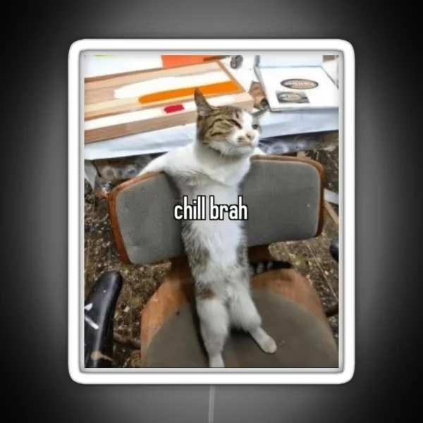 Chill Cat RGB Neon Sign