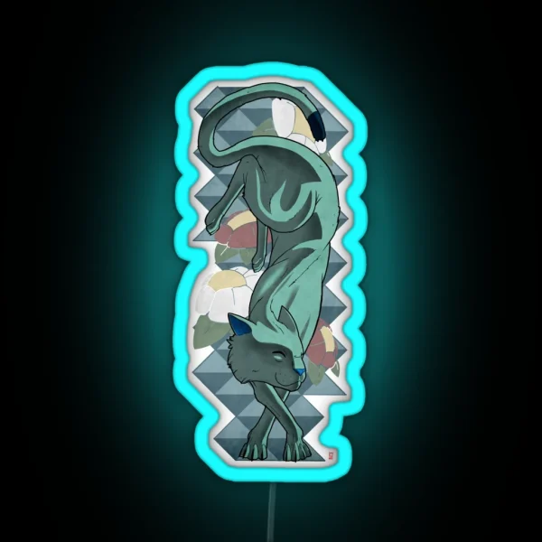 Chill Cat RGB Neon Sign