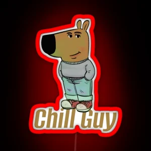 Chill Guy Crypto Meme Coin RGB Neon Sign