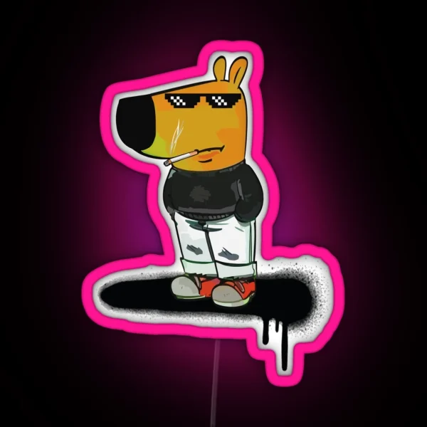 Chill Guy Er Raise Chill RGB Neon Sign