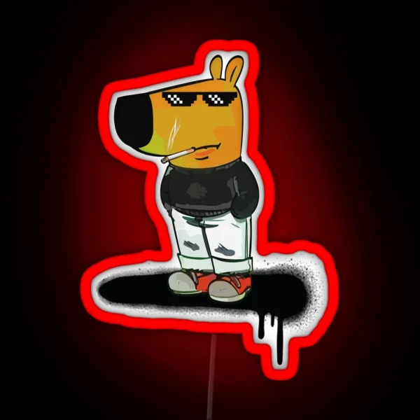 Chill Guy Er Raise Chill RGB Neon Sign