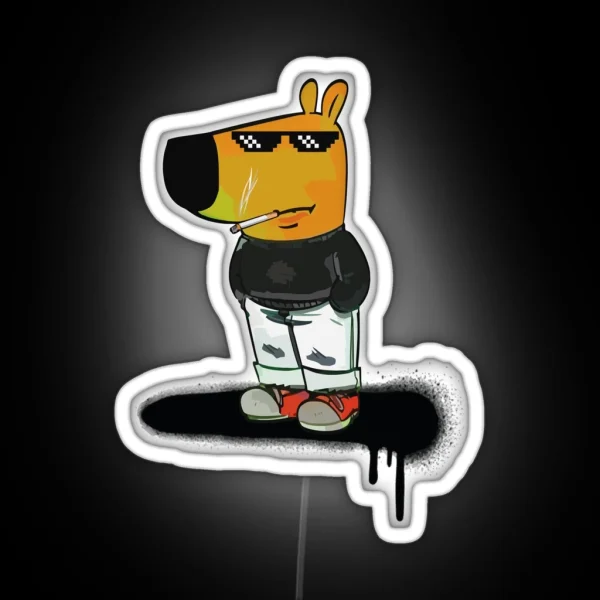 Chill Guy Er Raise Chill RGB Neon Sign