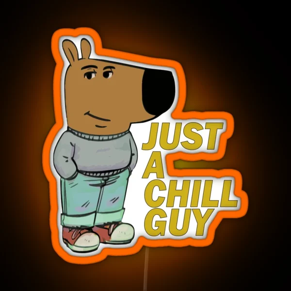Chill Guy RGB Neon Sign