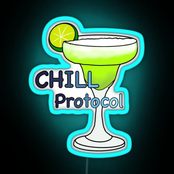 CHILL Protocol RGB Neon Sign