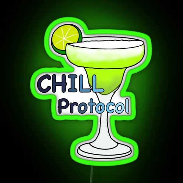 CHILL Protocol RGB Neon Sign