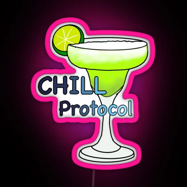 CHILL Protocol RGB Neon Sign
