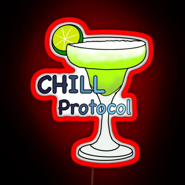 CHILL Protocol RGB Neon Sign