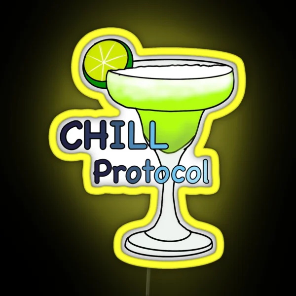 CHILL Protocol RGB Neon Sign