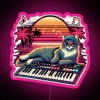 Chill Synth Cat RGB Neon Sign