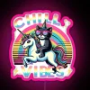 Chill Vibes Chill Cat And Unicorn Adventure RGB Neon Sign - Image 6