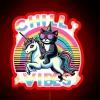 Chill Vibes Chill Cat And Unicorn Adventure RGB Neon Sign - Image 2