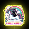 Chill Vibes Chill Cat And Unicorn Adventure RGB Neon Sign - Image 5