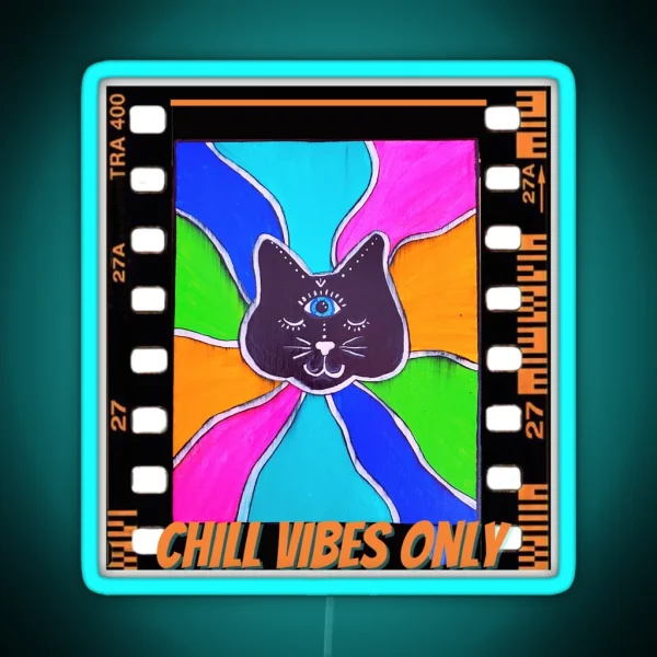 Chill Vibes Only RGB Neon Sign