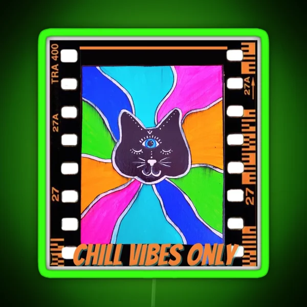 Chill Vibes Only RGB Neon Sign