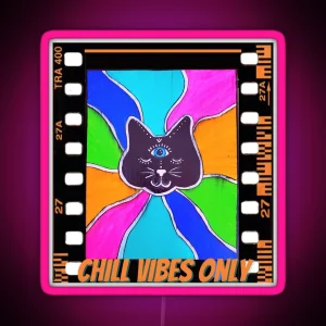 Chill Vibes Only RGB Neon Sign