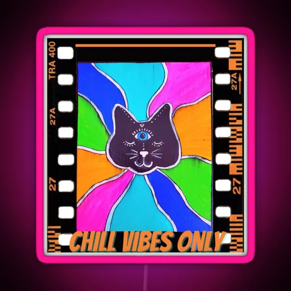 Chill Vibes Only RGB Neon Sign
