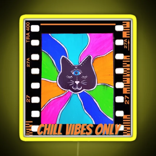 Chill Vibes Only RGB Neon Sign