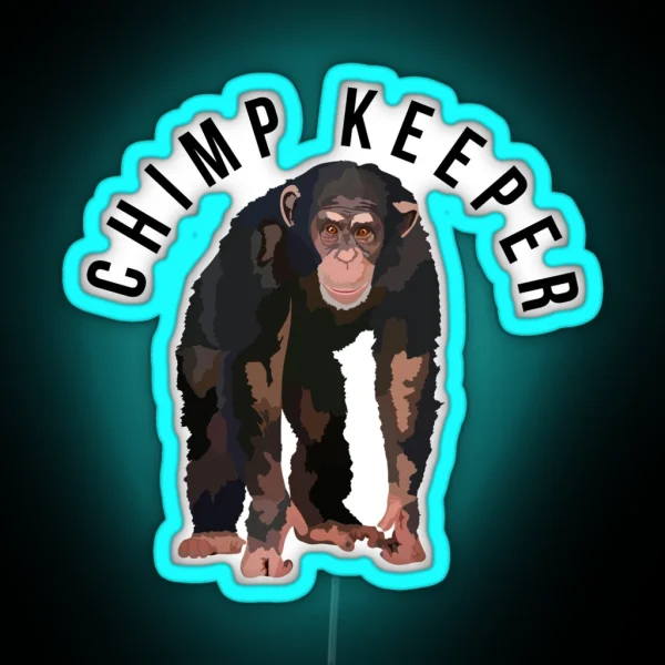 Chimp Keeper RGB Neon Sign