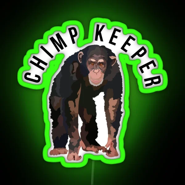 Chimp Keeper RGB Neon Sign