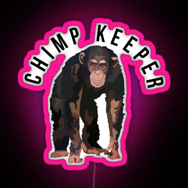 Chimp Keeper RGB Neon Sign