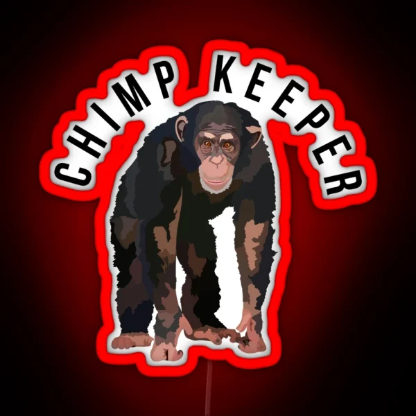 Chimp Keeper RGB Neon Sign